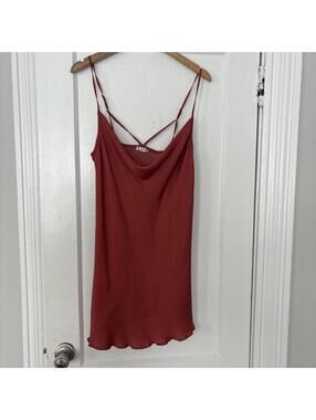 Free People Women's Red and Orange Dress